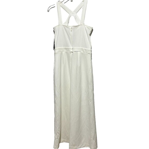 NYC New York & Company Stretch One Piece Romper White S V Neck - Picture 2 of 11